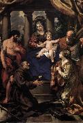 Pietro da Cortona Virgin and Child with Saints oil on canvas